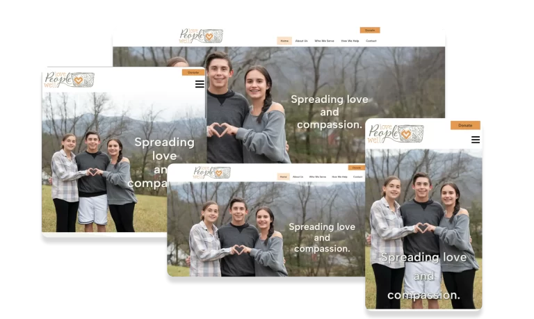 Portfolio of our Beautiful Responsive Web Design Work on Desktop, Tablet and Mobile Phones for a Non Profit in Cherokee, NC