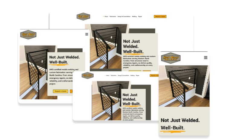 Hoey Built, LLC Website Design Image